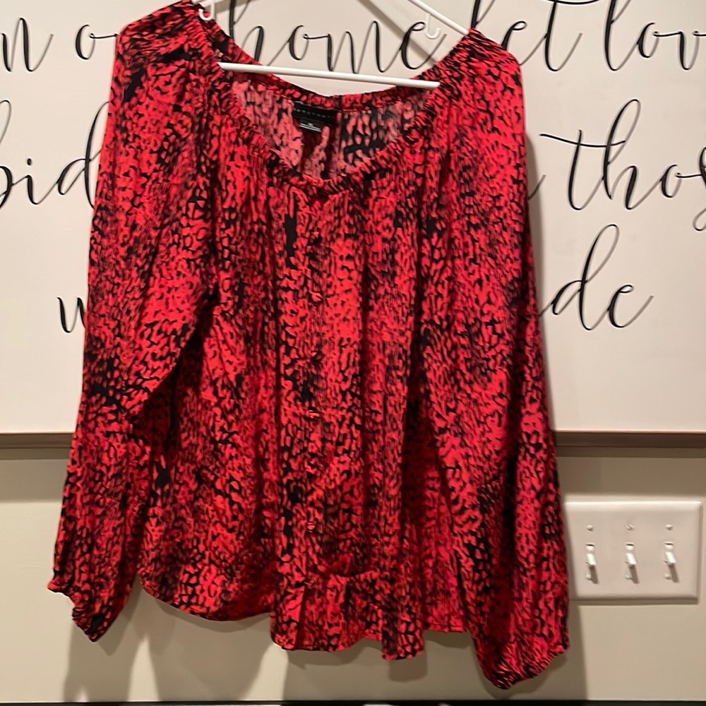 Sanctuary red and black top blouse from Evereve